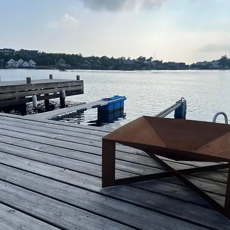 Idyllic On The Waterfront With Boat *